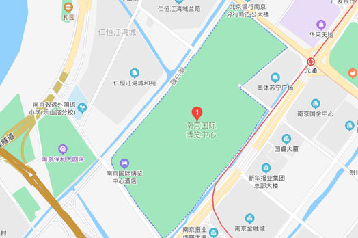 南京家博会展馆河西国际博览中心地图